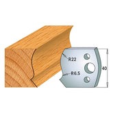 CMT 690.128 PROFILE KNIVES FOR INSERT SHAPER SYSTEM SP 1-37/64”x5/32”  (40x4mm)